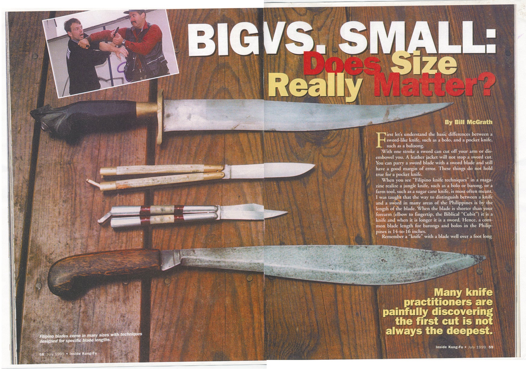 BIG VS SMALL (BLADES) Does Size Really Matter? – Pekiti Tirsia International
