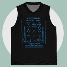 Load image into Gallery viewer, PTI Swords &amp; Footwork Chart and Fellowship Flag: basketball jersey