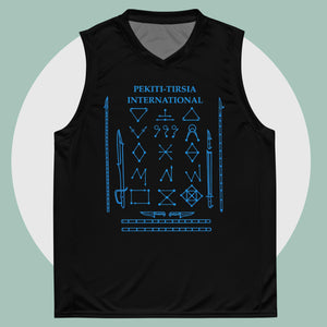 PTI Swords & Footwork Chart and Fellowship Flag: basketball jersey