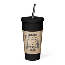 Load image into Gallery viewer, PTI LOGO, WEAPONS MAN &amp; CHART: Insulated tumbler with a straw.  20 oz. (600 ml) 5 Colors.