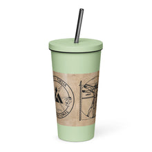 Load image into Gallery viewer, PTI LOGO, WEAPONS MAN &amp; CHART: Insulated tumbler with a straw.  20 oz. (600 ml) 5 Colors.