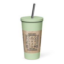 Load image into Gallery viewer, PTI LOGO, WEAPONS MAN &amp; CHART: Insulated tumbler with a straw.  20 oz. (600 ml) 5 Colors.