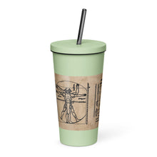 Load image into Gallery viewer, PTI LOGO, WEAPONS MAN &amp; CHART: Insulated tumbler with a straw.  20 oz. (600 ml) 5 Colors.