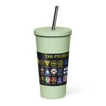 Load image into Gallery viewer, PTI Fellowship Flag &amp; Weapons Chart: Insulated tumbler with a straw