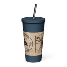 Load image into Gallery viewer, PTI LOGO, WEAPONS MAN &amp; CHART: Insulated tumbler with a straw.  20 oz. (600 ml) 5 Colors.