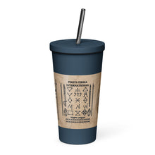 Load image into Gallery viewer, PTI LOGO, WEAPONS MAN &amp; CHART: Insulated tumbler with a straw.  20 oz. (600 ml) 5 Colors.