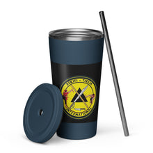 Load image into Gallery viewer, PTI Logo &amp; Fellowship Flag: Insulated tumbler with a straw. 20 oz. (600 ml). 5 Colors.