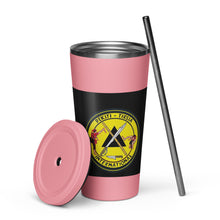 Load image into Gallery viewer, PTI Logo &amp; Fellowship Flag: Insulated tumbler with a straw. 20 oz. (600 ml). 5 Colors.