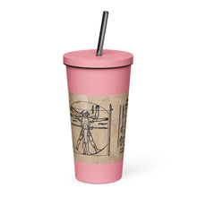 Load image into Gallery viewer, PTI LOGO, WEAPONS MAN &amp; CHART: Insulated tumbler with a straw.  20 oz. (600 ml) 5 Colors.