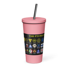 Load image into Gallery viewer, PTI Fellowship Flag &amp; Weapons Chart: Insulated tumbler with a straw