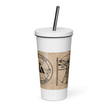 Load image into Gallery viewer, PTI LOGO, WEAPONS MAN &amp; CHART: Insulated tumbler with a straw.  20 oz. (600 ml) 5 Colors.