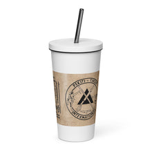 Load image into Gallery viewer, PTI LOGO, WEAPONS MAN &amp; CHART: Insulated tumbler with a straw.  20 oz. (600 ml) 5 Colors.