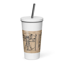 Load image into Gallery viewer, PTI LOGO, WEAPONS MAN &amp; CHART: Insulated tumbler with a straw.  20 oz. (600 ml) 5 Colors.