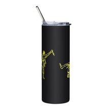 Load image into Gallery viewer, PTI LOGO &amp; FIGHTERS: Stainless steel tumbler (black or white background)