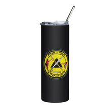 Load image into Gallery viewer, PTI LOGO &amp; FIGHTERS: Stainless steel tumbler (black or white background)