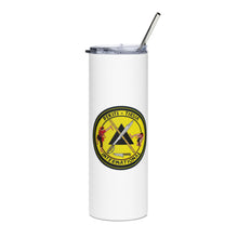 Load image into Gallery viewer, PTI LOGO &amp; FIGHTERS: Stainless steel tumbler (black or white background)