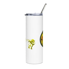 Load image into Gallery viewer, PTI LOGO &amp; FIGHTERS: Stainless steel tumbler (black or white background)