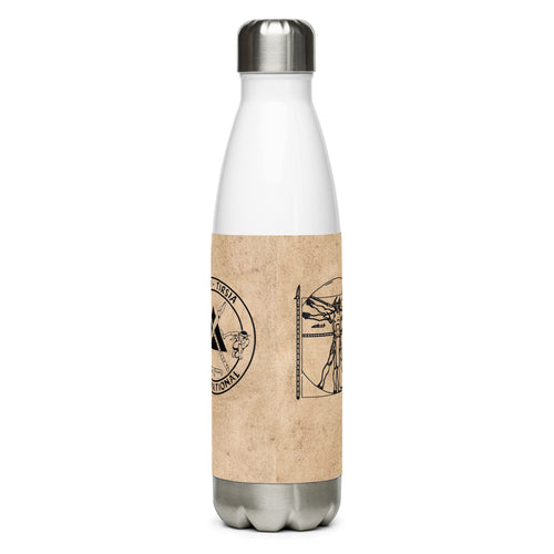 PTI LOGO, WEAPONS MAN & CHART: Stainless steel water bottle