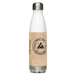 PTI LOGO, WEAPONS MAN & CHART: Stainless steel water bottle