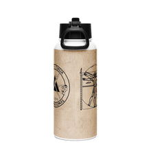 Load image into Gallery viewer, PTI LOGO, WEAPONS MAN &amp; CHART: Stainless steel water bottle with a straw lid