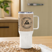 Load image into Gallery viewer, PTI LOGO, WEAPONS MAN &amp; CHART: Travel mug with handle. 25 oz (739 ml)