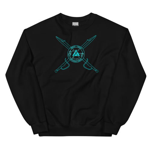 PTI Sweatshirt, Swords Logo front, Footwork Logo back, 4 Color Options