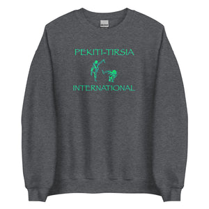 PTI Sweatshirt. Pekiti Fighters front, Footwork Diagram back. Green Ink on 5 Color Options.