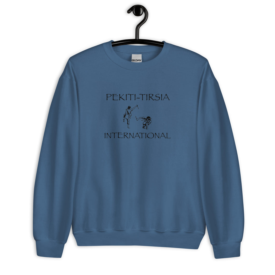 PTI Sweatshirt, Black Ink, Pekiti Fighters front, Footwork Diagram back. 6 Color Options