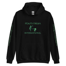 Load image into Gallery viewer, PTI &quot;The Works&quot; Fighters, Footwork &amp; Swords pullover hoodie with green ink.