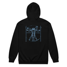 Load image into Gallery viewer, PTI WEAPONS MAN: Heavy Blend Zip Hoodie. Blue Ink.