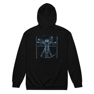 PTI WEAPONS MAN: Heavy Blend Zip Hoodie. Blue Ink.