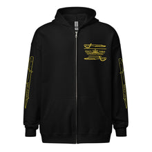 Load image into Gallery viewer, PTI &quot;THE WORKS&quot; Swords and Footwork zip hoodie