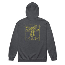 Load image into Gallery viewer, PTI WEAPONS MAN:  Heavy Blend Zip Hoodie. Yellow Ink.