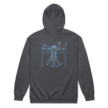 Load image into Gallery viewer, PTI WEAPONS MAN: Heavy Blend Zip Hoodie. Blue Ink.