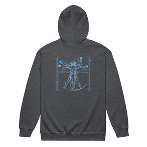 PTI WEAPONS MAN: Heavy Blend Zip Hoodie. Blue Ink.