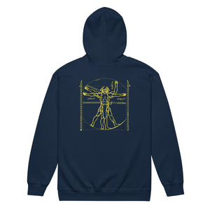 PTI WEAPONS MAN:  Heavy Blend Zip Hoodie. Yellow Ink.