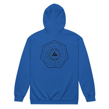 Load image into Gallery viewer, PTI Zip Hoodie, Fighters front, Shield Logo back, Black Ink on 3 Color Options