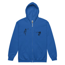 Load image into Gallery viewer, PTI Zip Hoodie, Fighters front, Shield Logo back, Black Ink on 3 Color Options