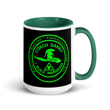 Load image into Gallery viewer, PTI &amp; COACH DANNY FELLOWSHIP 15oz Mug with Green Color Inside &amp; Handle