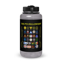 Load image into Gallery viewer, PTI FELLOWSHIP: Wide mouth plastic water bottle. In Red, Charcoal, Blue or Clear.