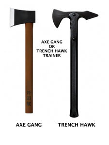 1 COLD STEEL AXE OR HAWK TRAINER & One Basic PTI Video