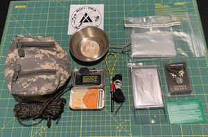 BELT POUCH SURVIVAL KIT & One PTI video