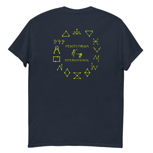 PTI T-shirt. 6 Color Options. Small Full Color Swords Logo front, Fighters & Footwork back