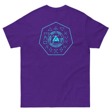 Load image into Gallery viewer, PTI T-Shirt. 5 Color Options, Blue Ink. Swords &amp; Logo front, Footwork &amp; Logo shield back.