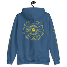 Load image into Gallery viewer, PTI &quot;THE WORKS&quot; Hoodie. 6 Color Options. Images on front, back &amp; sleeves. Yellow Ink.