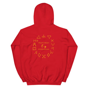 PTI HOODIE, 5 COLOR OPTIONS : Color logo front, Fighters & Footwork back